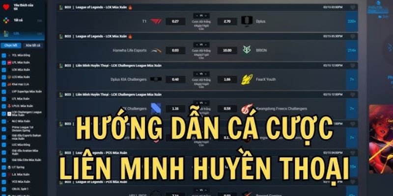 Tips cược liên minh chiến thắng từ chuyên gia